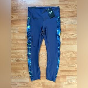 Under Armour Women’s Sz S UA Armour Ankle Legging Print Panel High Rise Leggins